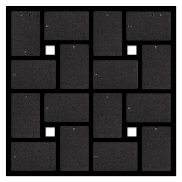 Collage fotokader SecaDesign 16 foto's 10x15 cm - zwart - COL1615B
