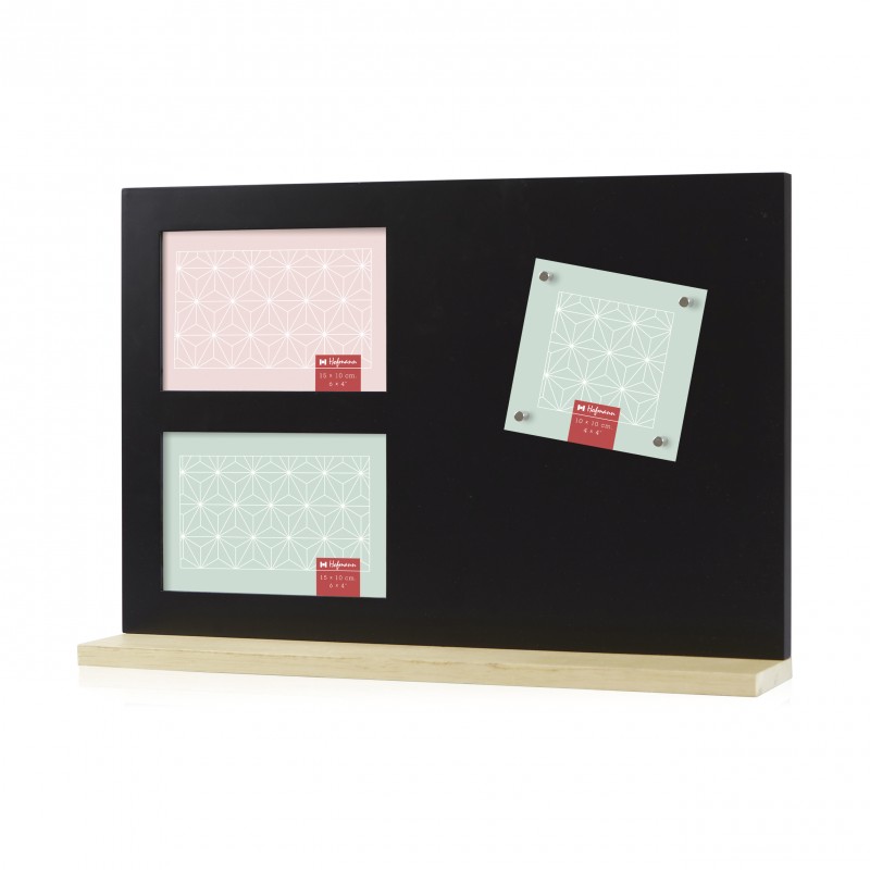 dagboek blozen Chaise longue Multi fotolijst met magneten - zwart - met staander
